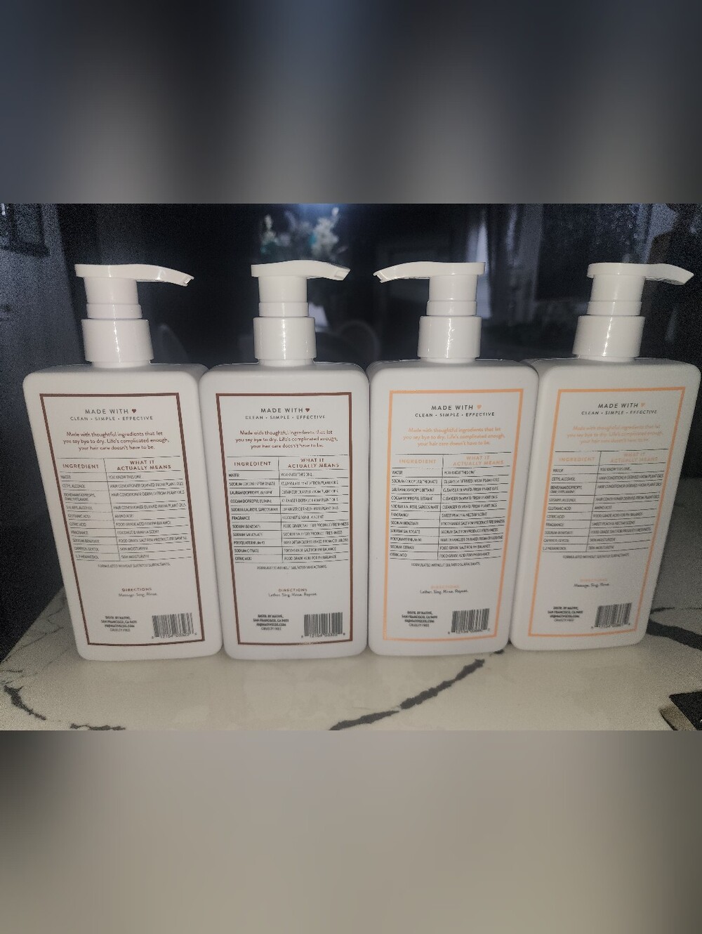 Native Sweet Peach & Coconut and Vanilla Shampoo and Conditioner Set - Picture 2 of 2